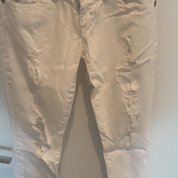 Guess vintage low rise white ripped Jeans - Picture 4 of 5